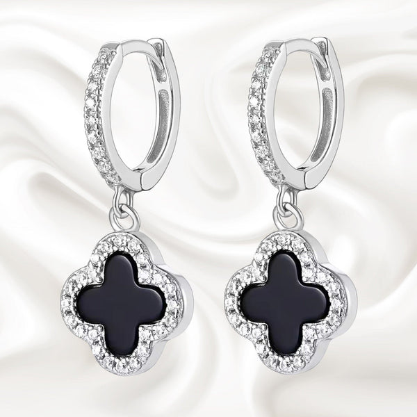 Clover Drop Earring - Sterling Silver Jewellery - Clayfire Gallery Daylesford Art Gallery