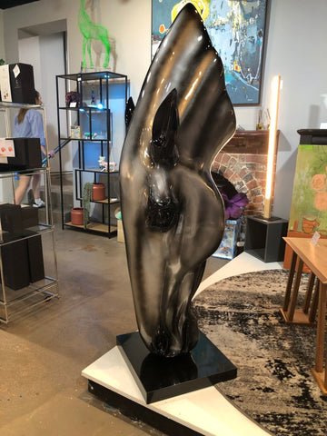 The Godfather - hand painted resin sculpture - Clayfire Gallery Daylesford Art Gallery