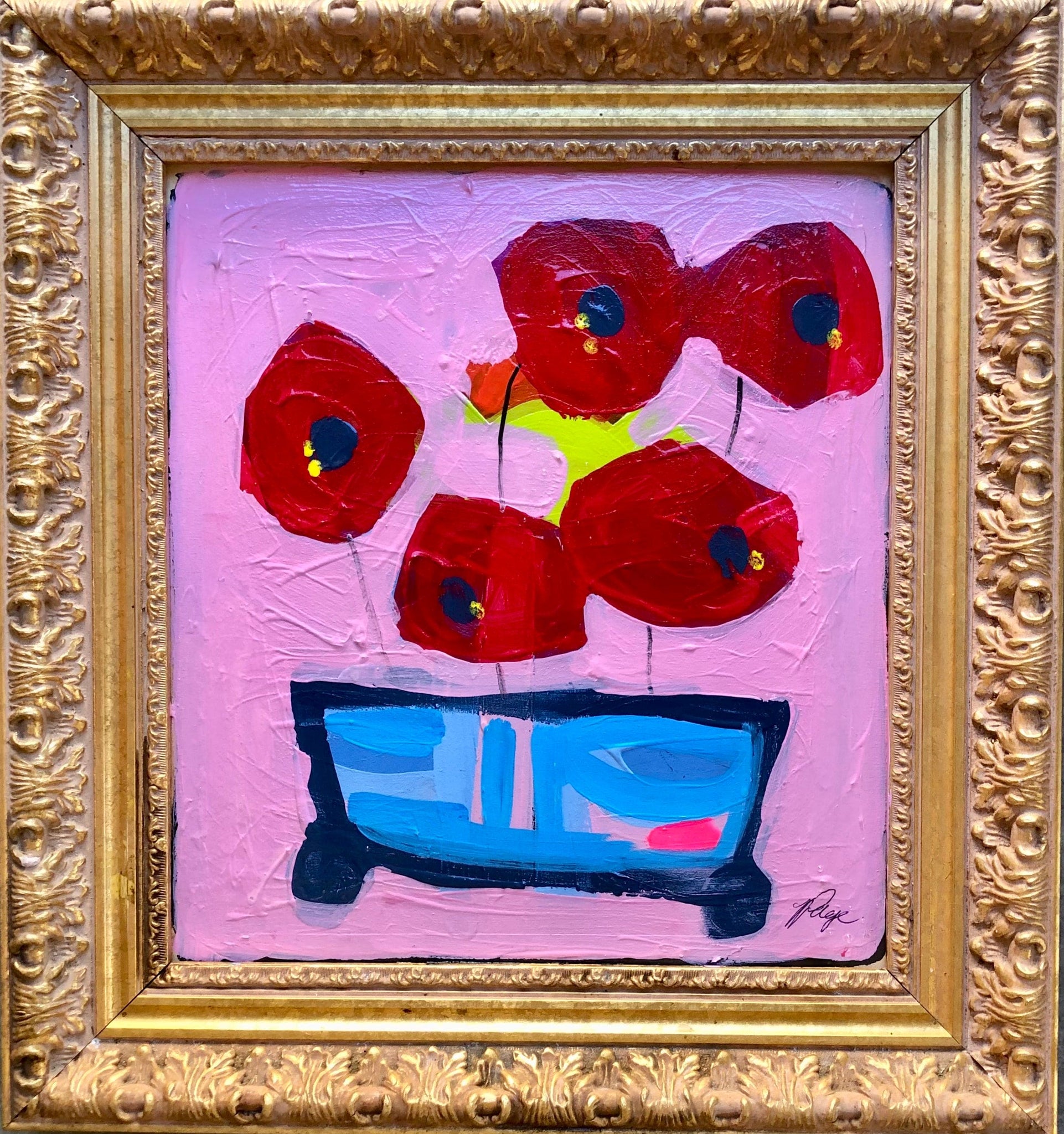 Poppies from Avignon - original artwork by  Tracy Page