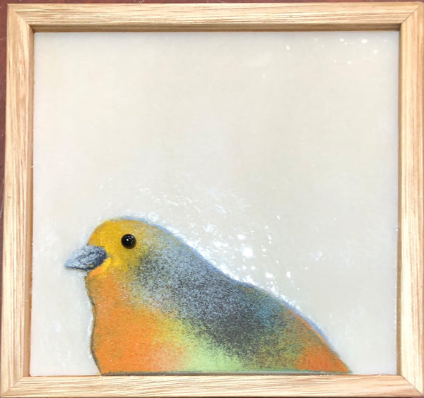 Birdie - Glass Art by Grace Turner