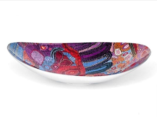 Oval Bowls - indigenous Designs - Clayfire Gallery Daylesford Art Gallery