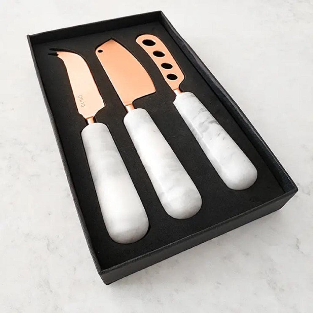 Cheese Set - Copper and Marble