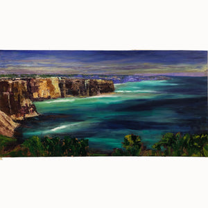 Rugged Coast Line South Australia - painting by Nick Kislinsky