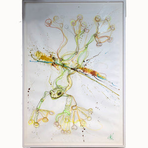 Green Tree Frog 1 - Original Art by Gav Barbey - Clayfire Gallery Daylesford Art Gallery