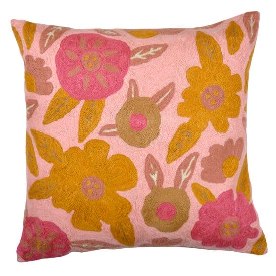 Autumn Pink Cushion Cover  By Eliza Piro - Clayfire Gallery Daylesford Art Gallery